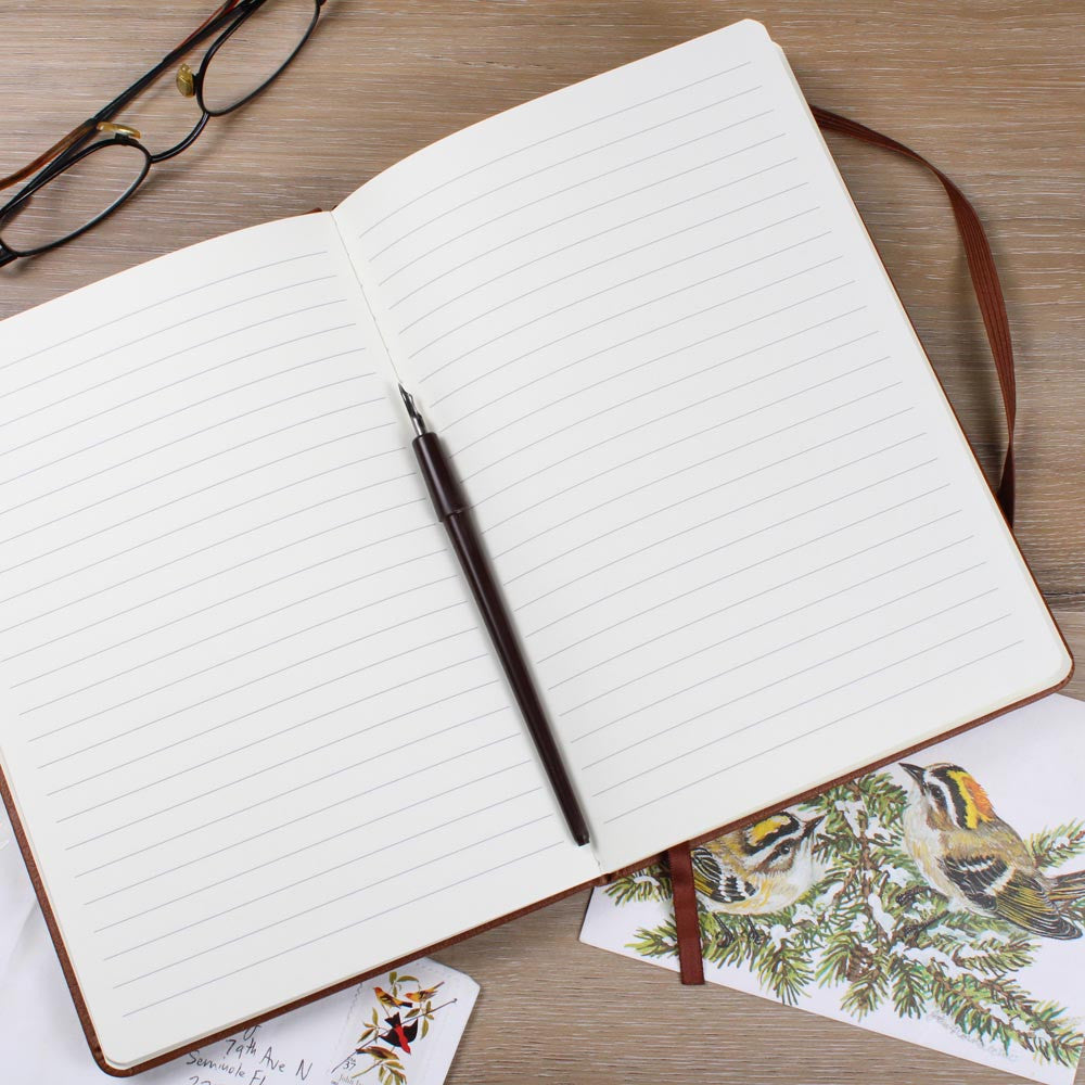 Custom Leather Wedding Vow Journal with Intials