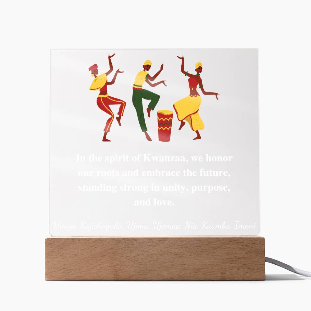 Kwanza Acrylic Square Plaque