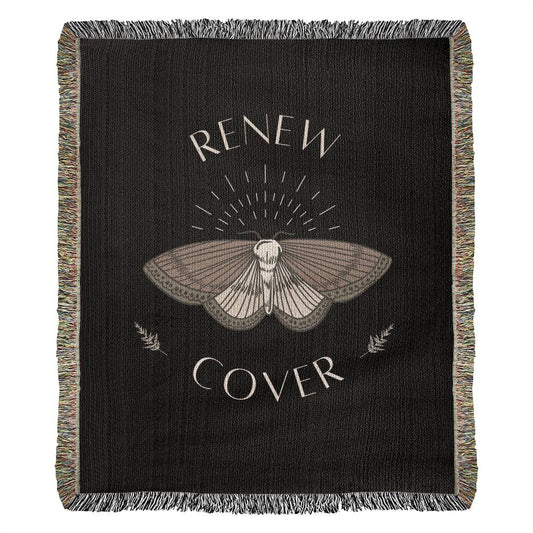 Woven Blanket Moth for Her, Cozy Custom Throw Blanket for Warmth and Comfort, Mother's Day, Special Gift for Birthdays, Christmas