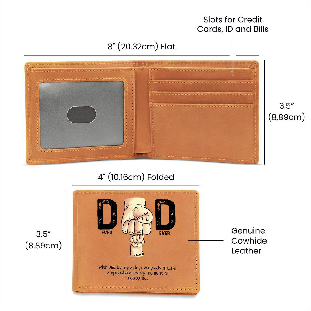 Graphic Leather Wallet Dad