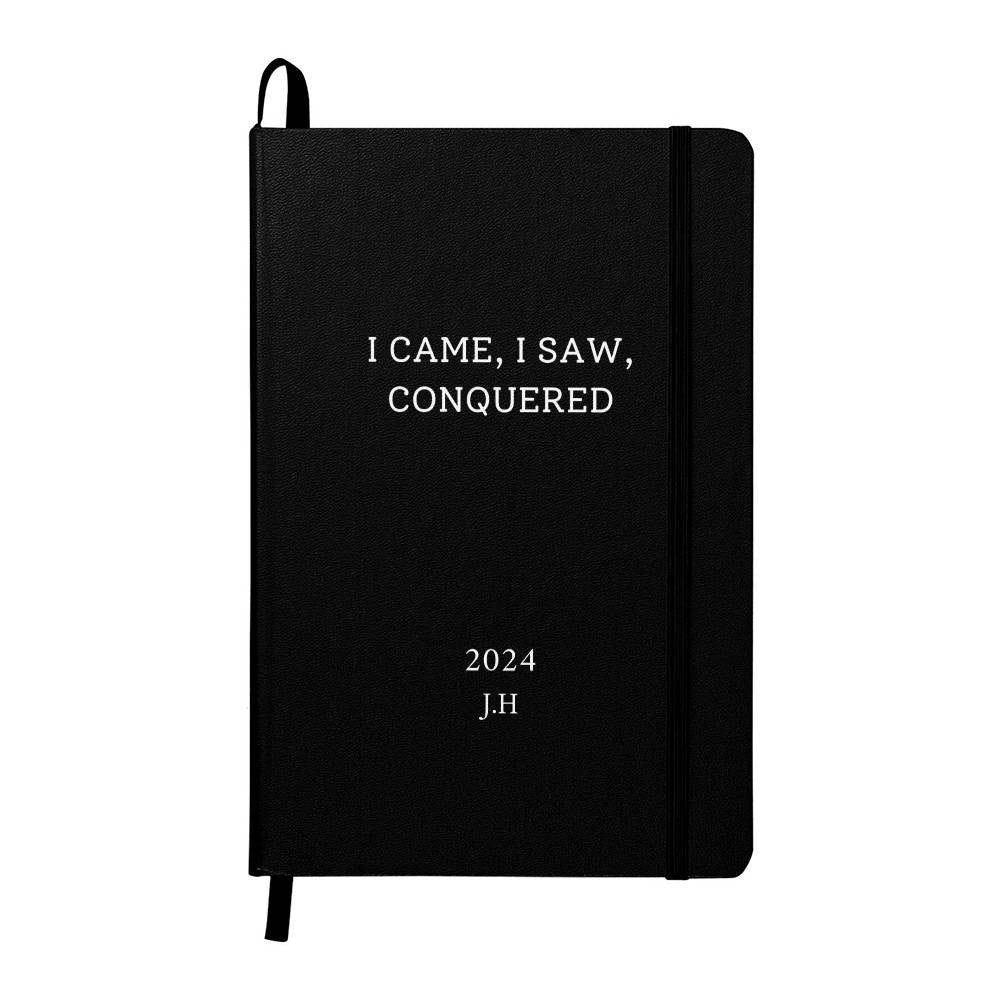 Personalized Motivational Planner for Her and Him, Student, Professional, Business Owner, with Initials and name, Biannual and Yearly Journals, Inspirational