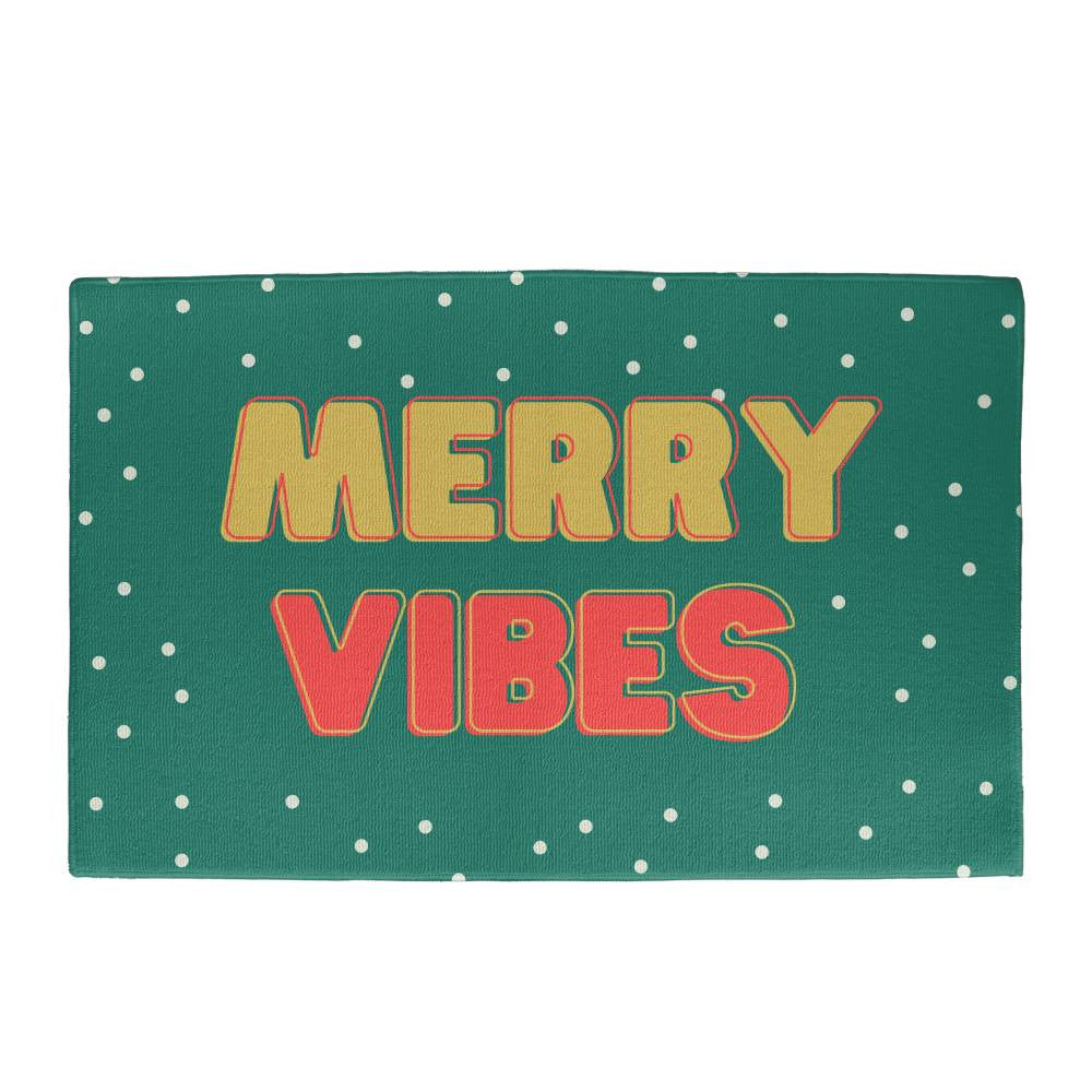 Merry Vibes Welcome Mat