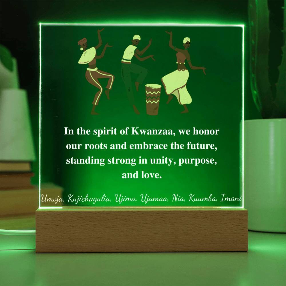 Kwanza Acrylic Square Plaque