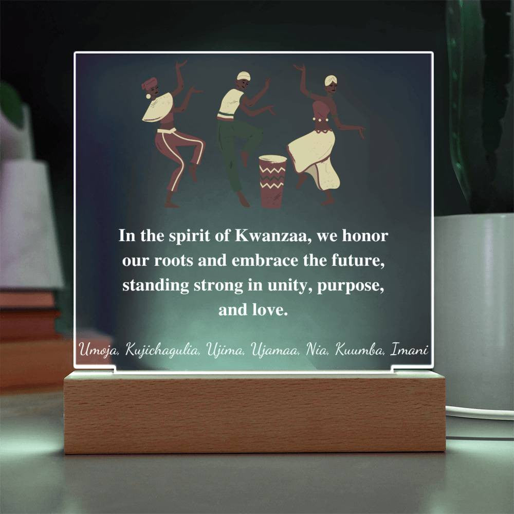 Kwanza Acrylic Square Plaque