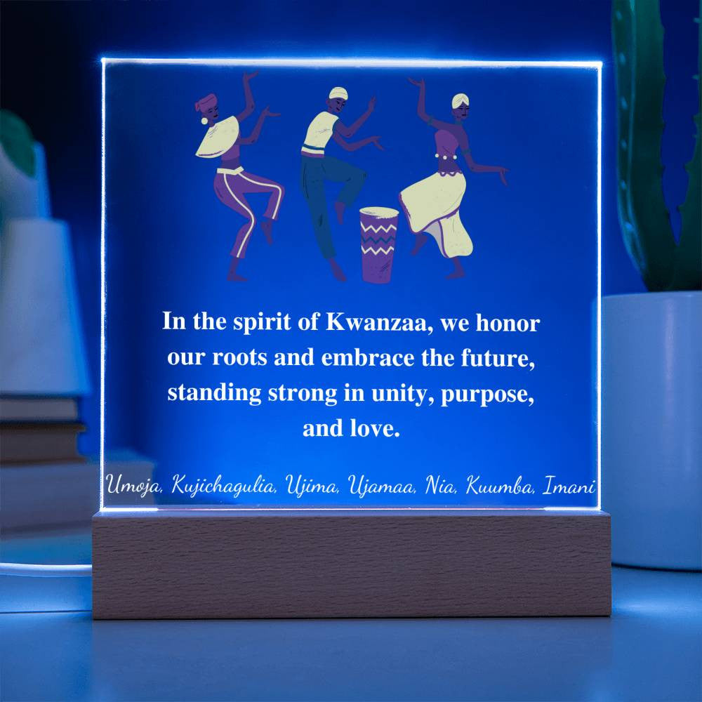 Kwanza Acrylic Square Plaque