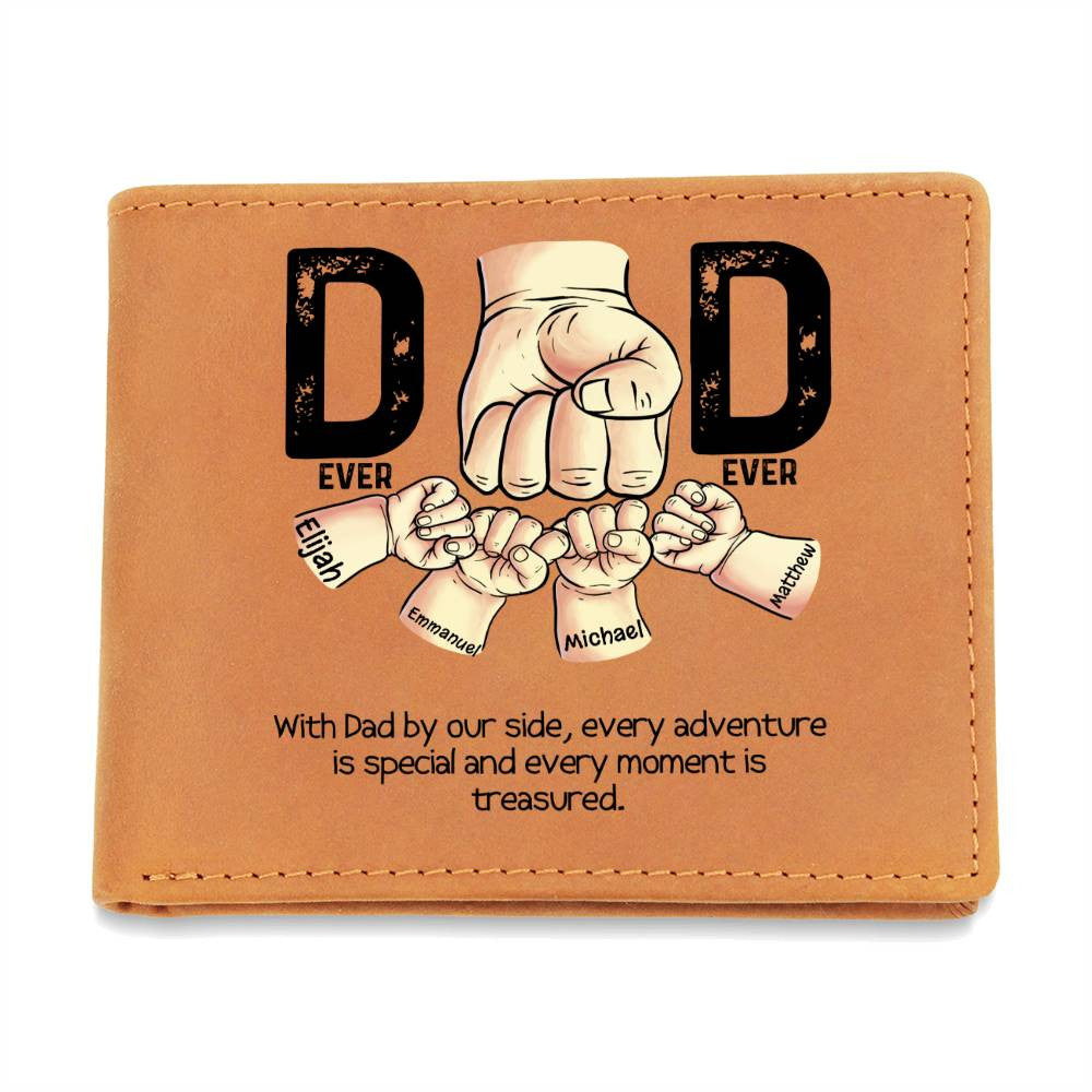 Graphic Leather Wallet Dad