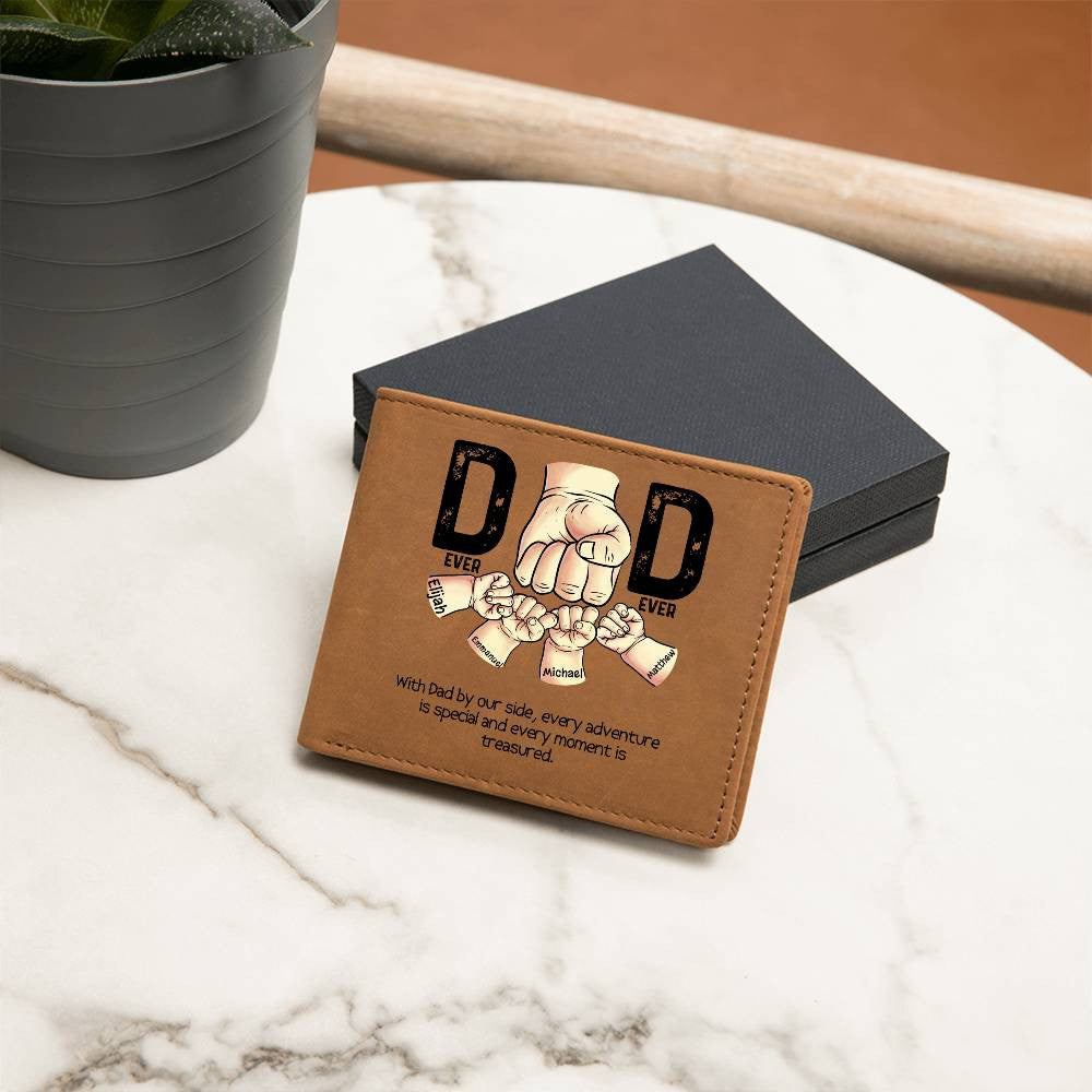 Graphic Leather Wallet Dad