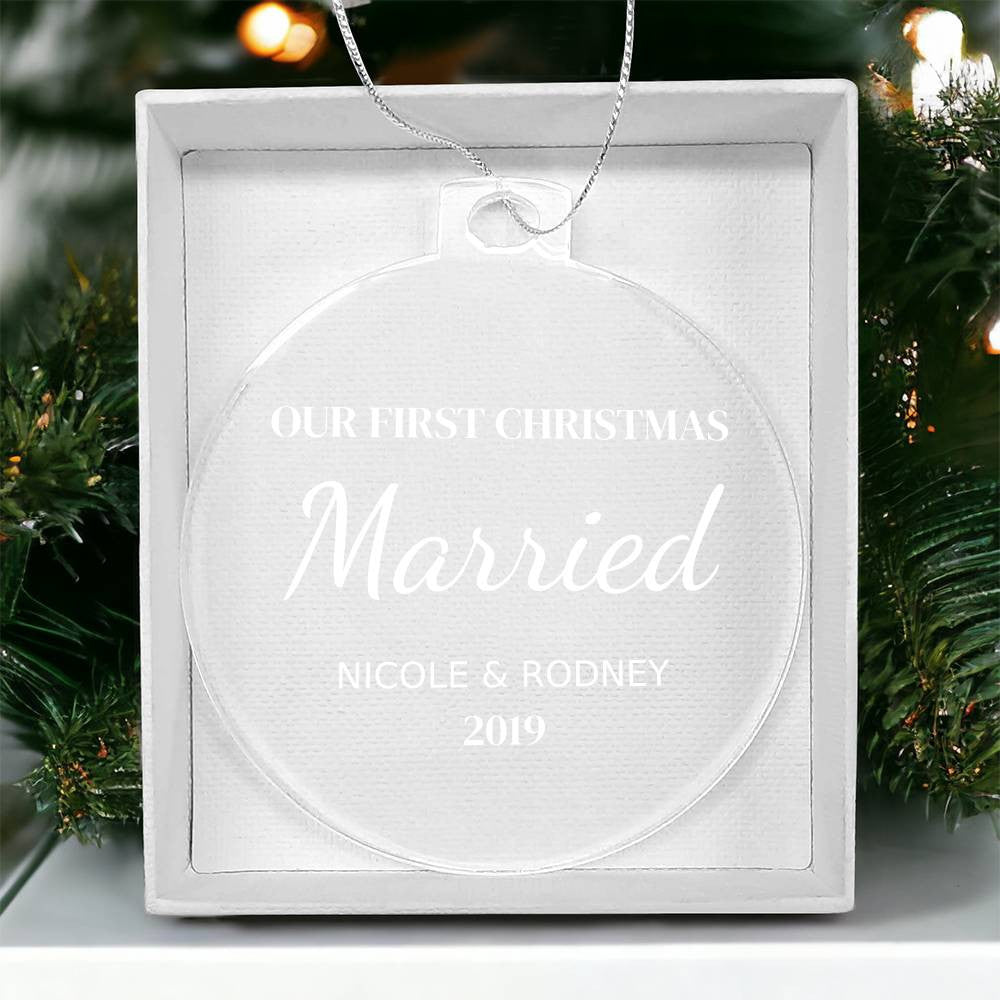 Married Acrylic Ornament