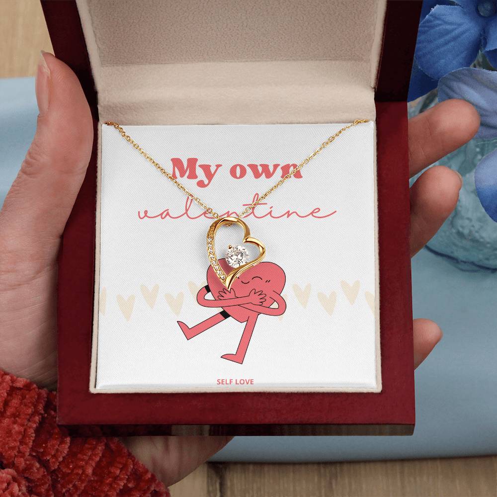 Be My Own Valentine - 14k gold finish necklace