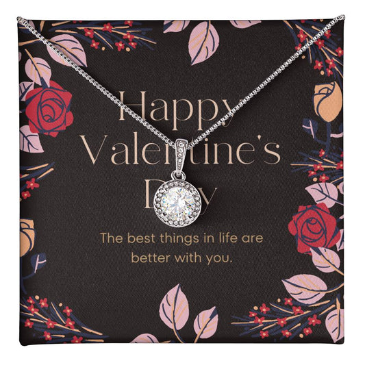 The Best Things in Life - 14K gold finish necklace and earring - Valentine's Day