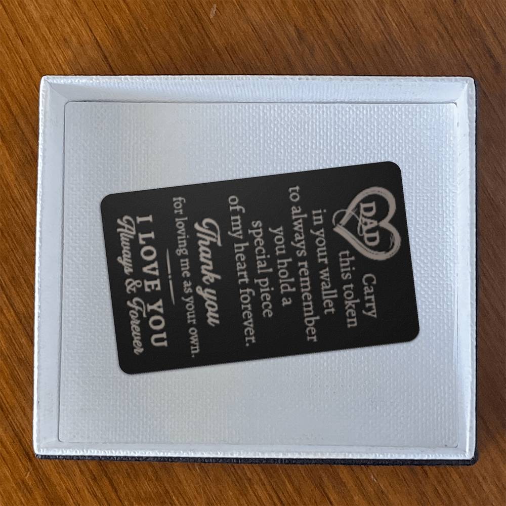 Metal Wallet Card - Dad's Token