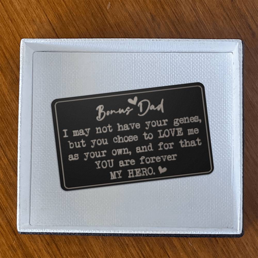 Metal Wallet Card - Bonus Dad