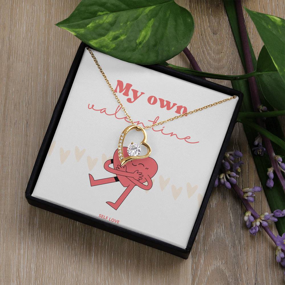 Be My Own Valentine - 14k gold finish necklace