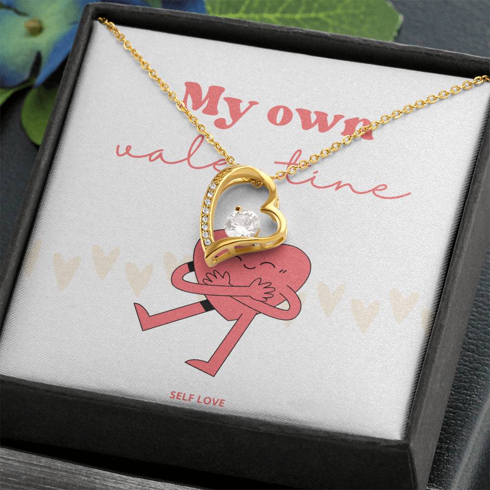 Be My Own Valentine - 14k gold finish necklace