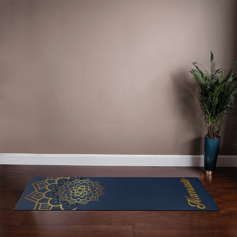 Personalized Rubber Yoga Mat, Stylish Anti-Slip Fitness Mat for Comfortable Practice, Unique Gift for Yoga Lovers