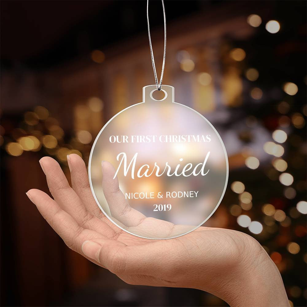 Married Acrylic Ornament