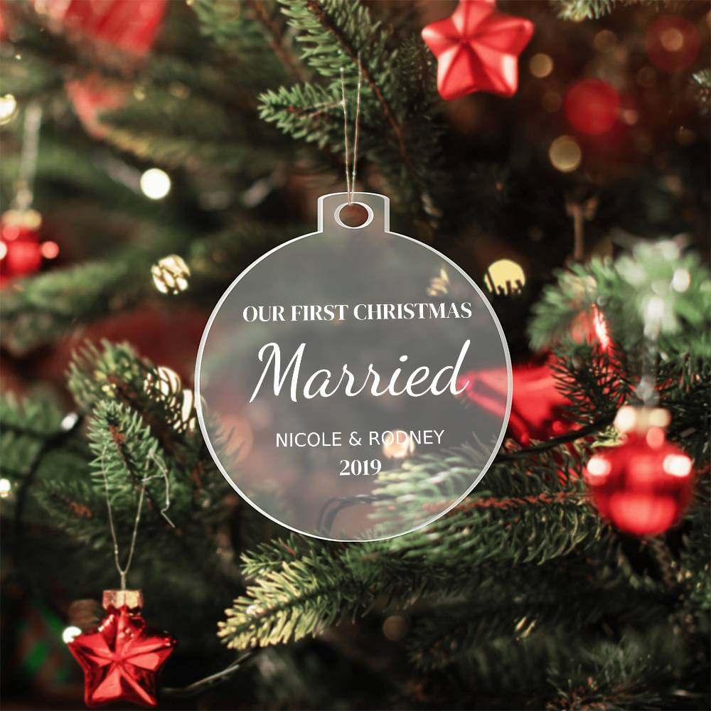 Married Acrylic Ornament