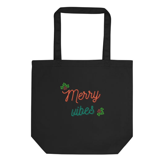 Merry Vibes Christmas Eco Tote Bag