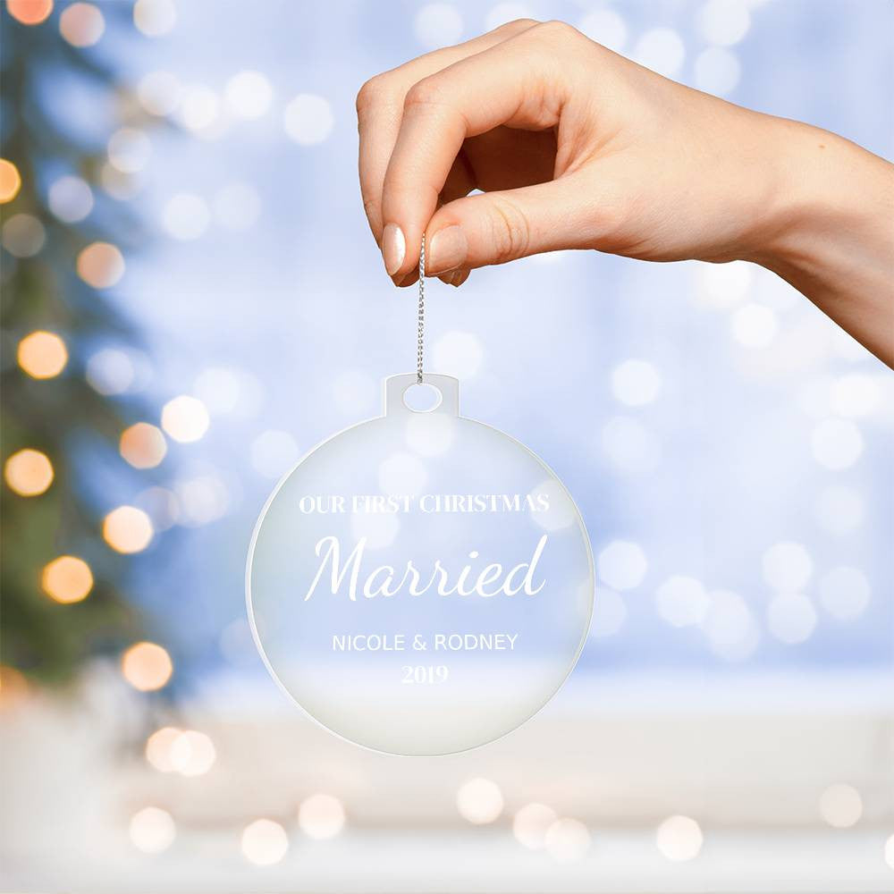 Married Acrylic Ornament