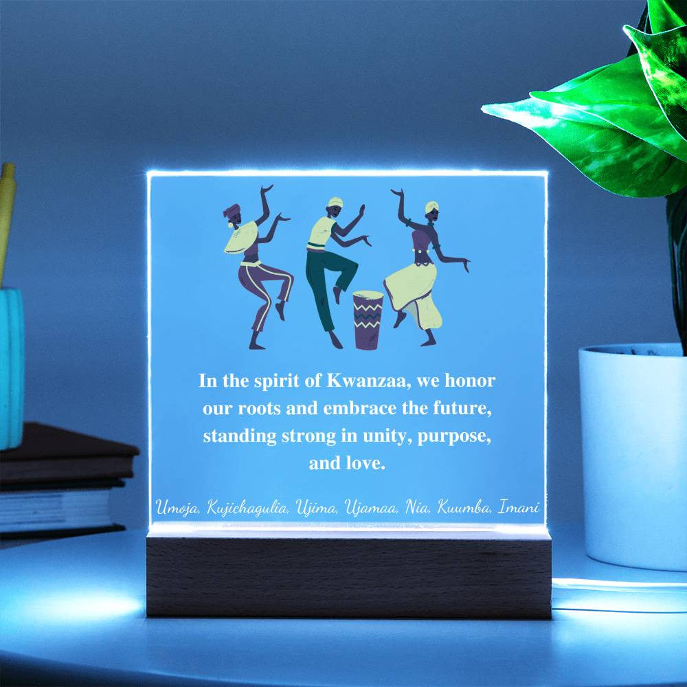 Kwanza Acrylic Square Plaque