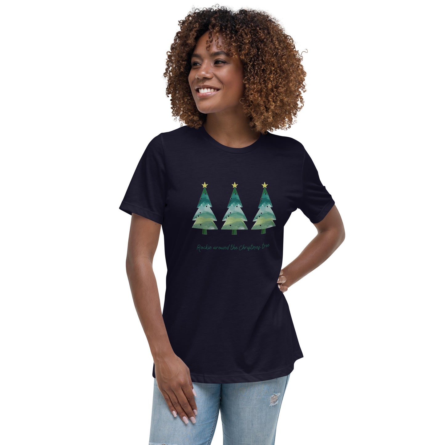 Rockin Round The Christmas Tree Women's Relaxed T-Shirt