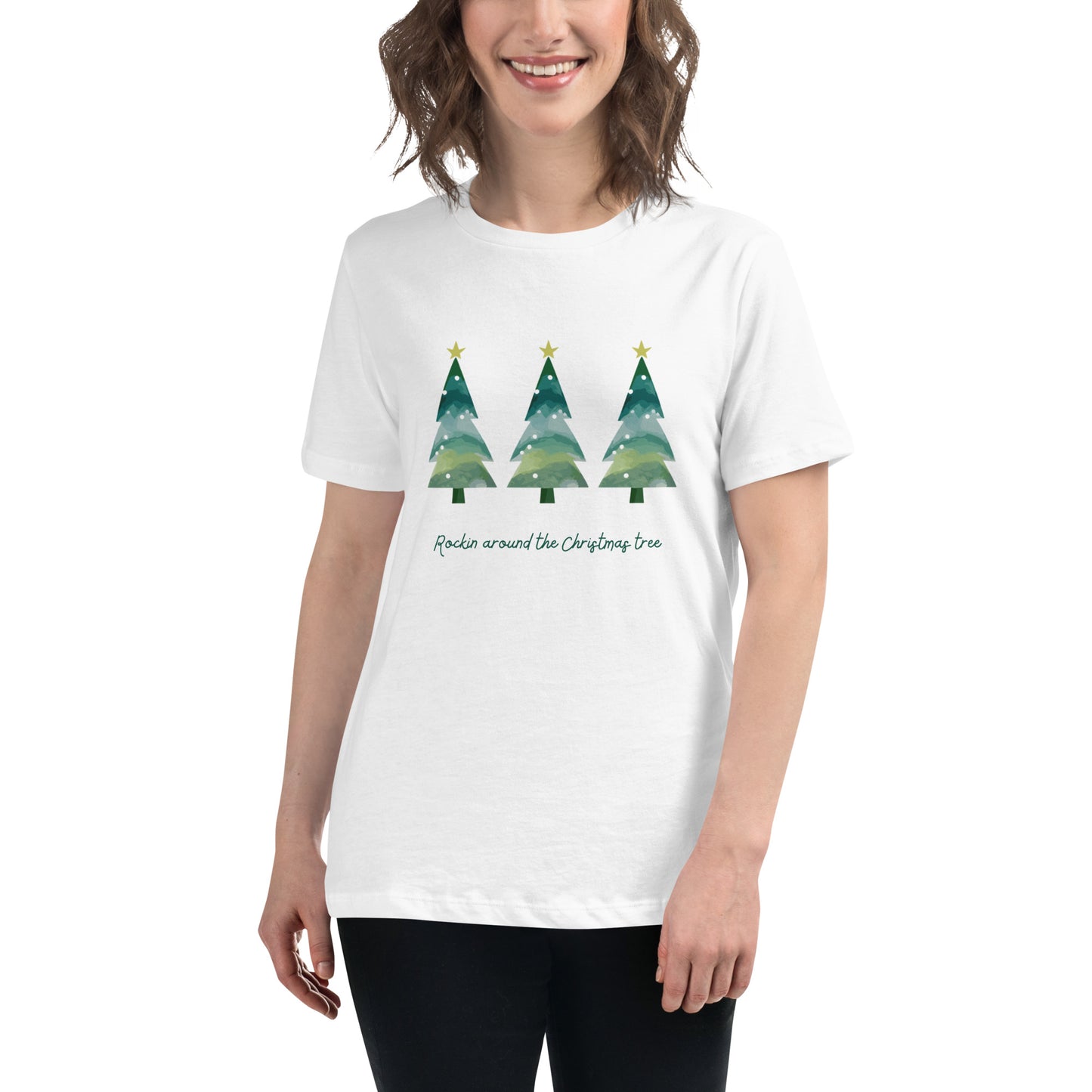 Rockin Round The Christmas Tree Women's Relaxed T-Shirt